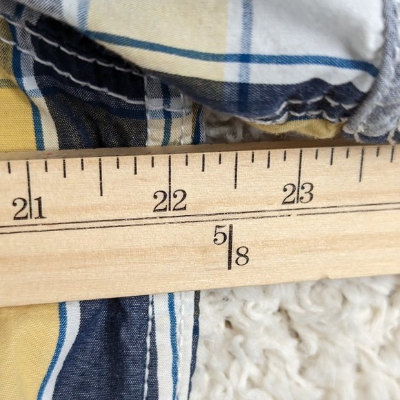 i‎ Jeans by Buffalo* Men's Short Sleeve Button Down Curved Hem Shirt~ Size Large - Picture 9 of 12